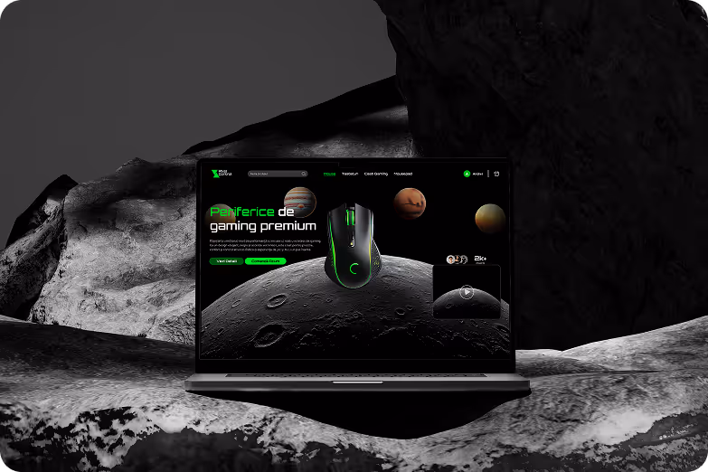 Web design pentru produse de gaming