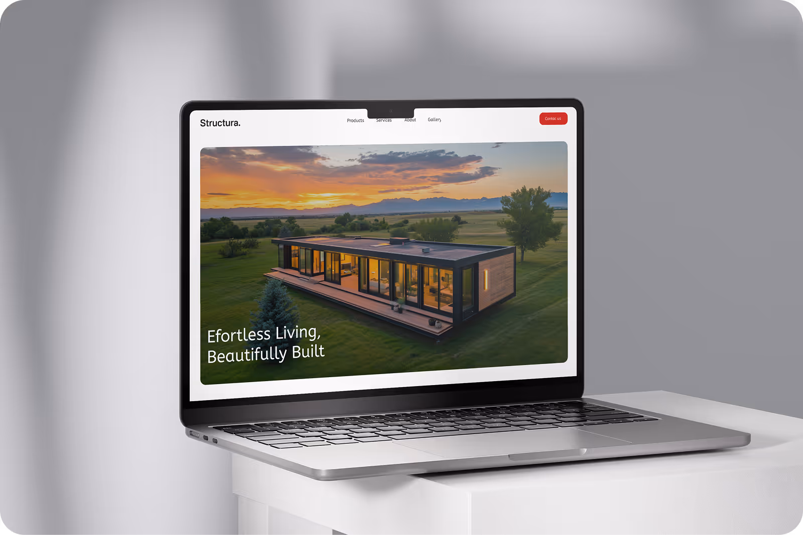 Exemplu website pentru case prefabricate